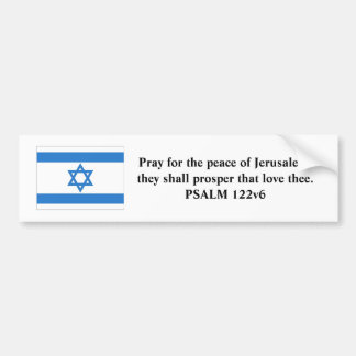 Vlag van Israël Bumpersticker
