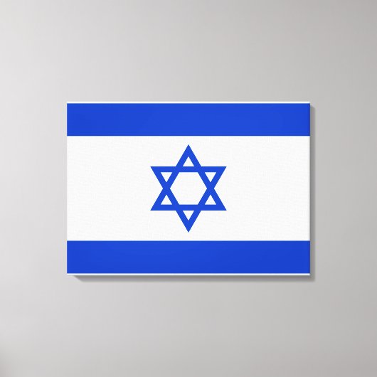 Vlag van Israël Canvas Afdruk (Voorkant)