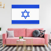 Vlag van Israël Canvas Afdruk (Insitu (Woonkamer))