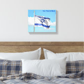 vlag van Israël Canvas Afdruk (Insitu (Slaapkamer))