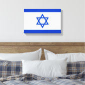 Vlag van Israël Canvas Afdruk (Insitu (Slaapkamer))