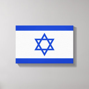 Vlag van Israël Canvas Afdruk