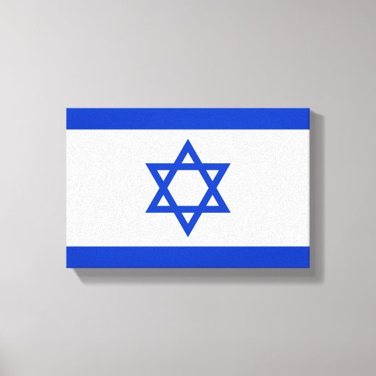 Vlag van Israël Canvas Afdruk (Voorkant)