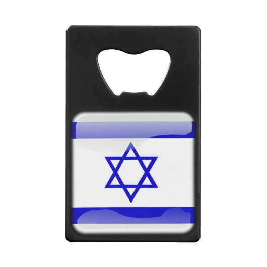 Vlag_van_Israël Creditkaart Flessenopener (Voorkant)