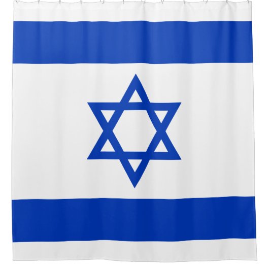 Vlag van Israël Douchegordijn (Voorkant)