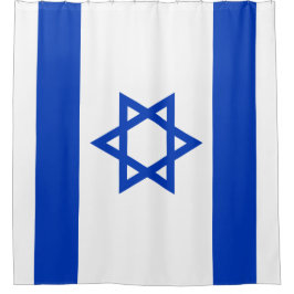 Vlag van Israël Douchegordijn