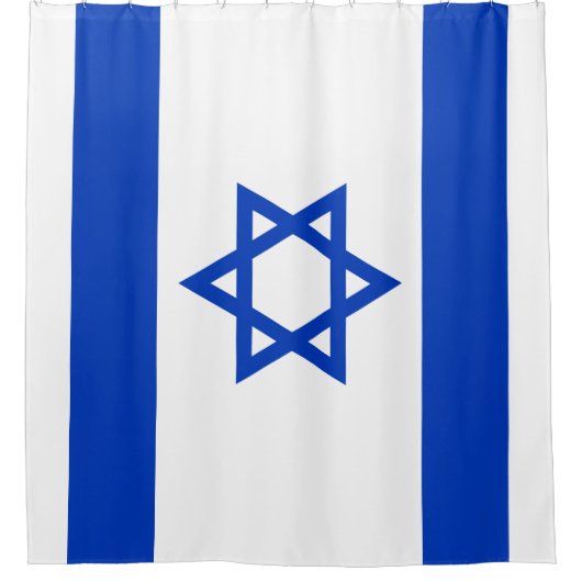 Vlag van Israël Douchegordijn (Voorkant)