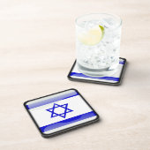 Vlag van Israël Drankjes Onderzetter (Rechterzijde)