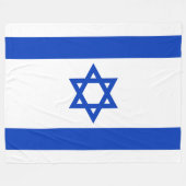 Vlag van Israël Fleece Deken (Voorkant (Horizontaal))