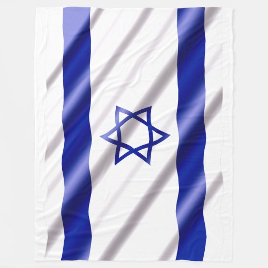 VLAG VAN ISRAËL FLEECE DEKEN (Voorkant)