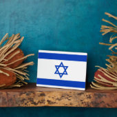 Vlag van Israël Fotoplaat (Zijkant)