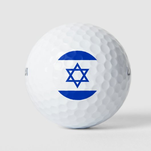 Vlag van Israël Golfballen (Voorkant)