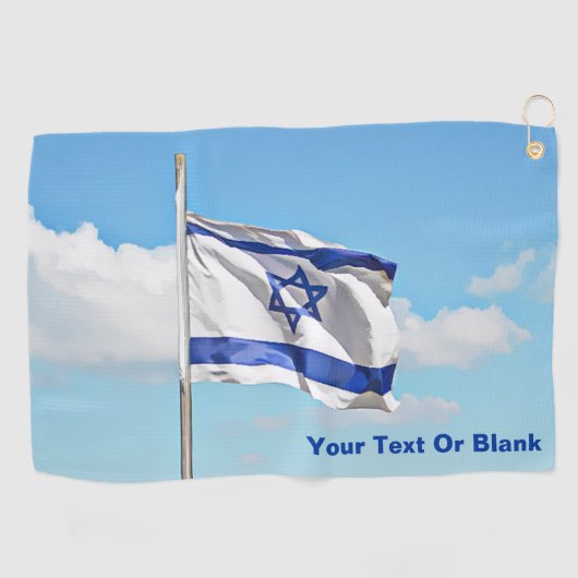 vlag van Israël Golfhanddoek (Horizontaal)