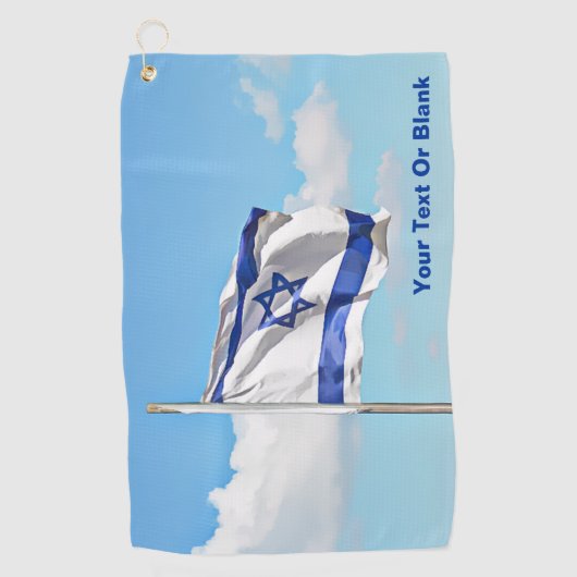 vlag van Israël Golfhanddoek (Voorkant)