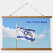 vlag van Israël Hangend Wandkleed (Voorkant)