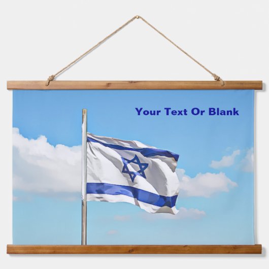 vlag van Israël Hangend Wandkleed (Voorkant)