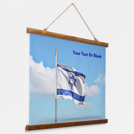 vlag van Israël Hangend Wandkleed (Gebogen)