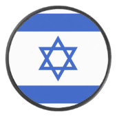 Vlag van Israël Hockey Puck (Voorkant)