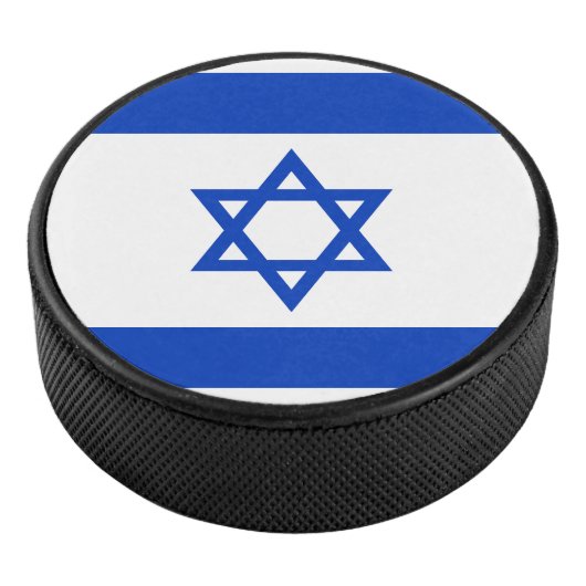 Vlag van Israël Hockey Puck (3/4)