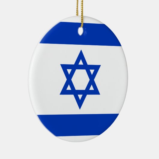 Vlag van Israël Keramisch Ornament (Rechts)