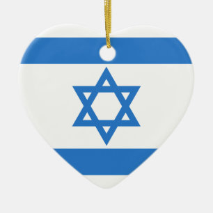 Vlag van Israël Keramisch Ornament