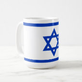Vlag van Israël Koffiemok (Voorkant links)