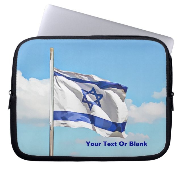 vlag van Israël Laptop Sleeve (Voorkant)