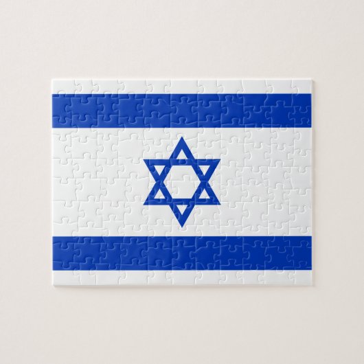 Vlag van Israël Legpuzzel (Horizontaal)