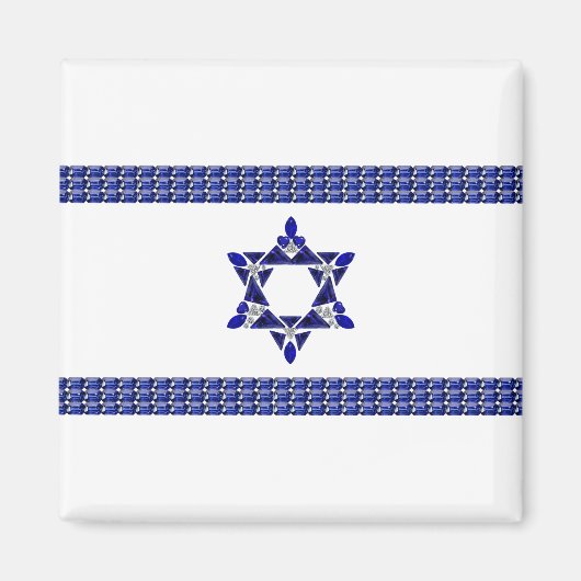 Vlag van Israël Magneet (Voorkant)