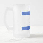 Vlag van Israël Matglas Bierpul (Links)