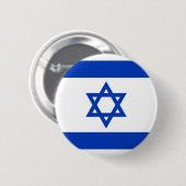 Vlag van Israël op de Pin-Button badge Ronde Button 5,7 Cm (Voorkant /achterkant)