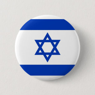 Vlag van Israël op de Pin-Button badge Ronde Button 5,7 Cm