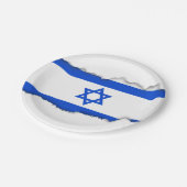 Vlag van Israël Papieren Bordje (Gekanteld)
