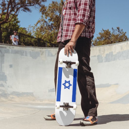 Vlag van Israël Persoonlijk Skateboard (Buiten 2)