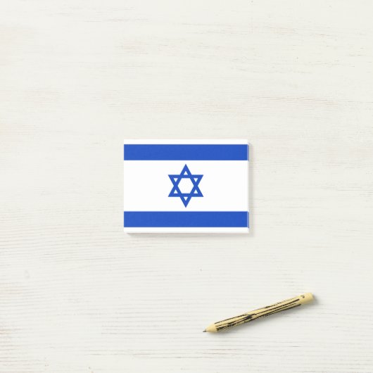 Vlag van Israël-Post-it® notes (Op bureau)