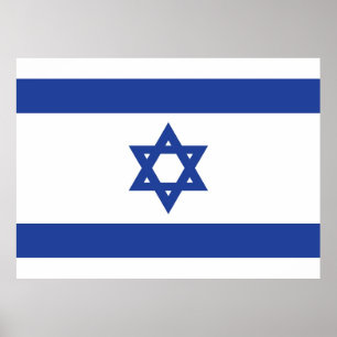 Vlag van Israël Poster