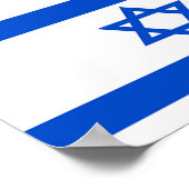 Vlag van Israël Poster (Hoek)