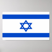 Vlag van Israël Poster (Voorkant)