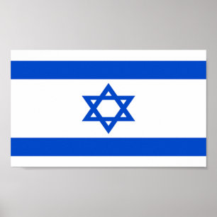 Vlag van Israël Poster