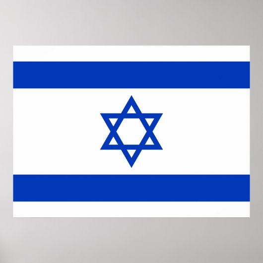 Vlag van Israël Poster (Voorkant)