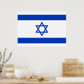 Vlag van Israël Poster (Keuken)