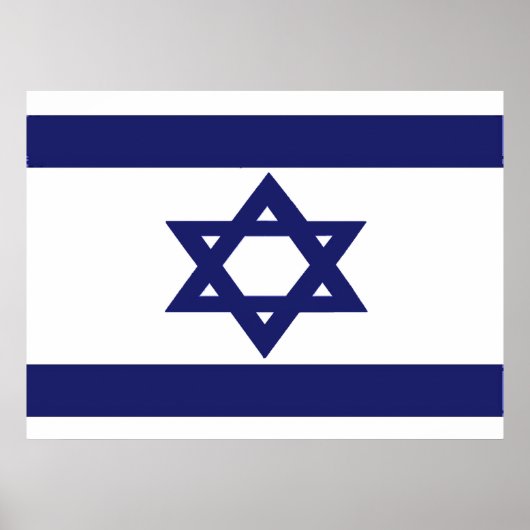 Vlag van Israël Poster (Voorkant)