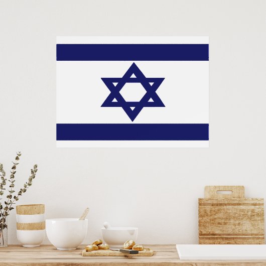 Vlag van Israël Poster (Keuken)