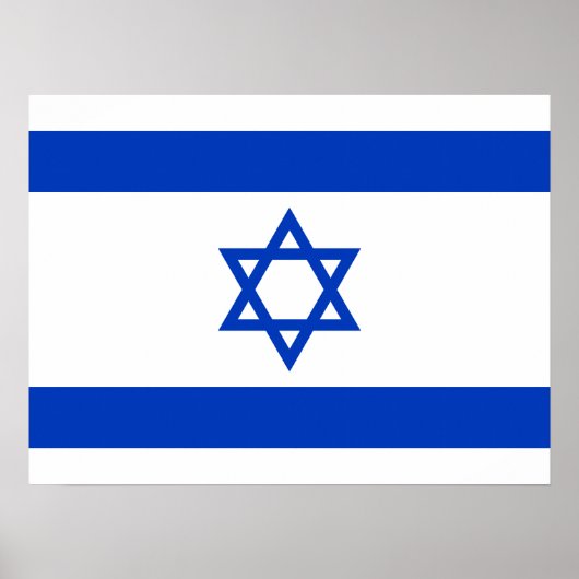 Vlag van Israël Poster (Voorkant)