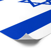 Vlag van Israël Poster (Hoek)