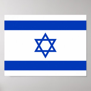 Vlag van Israël Poster