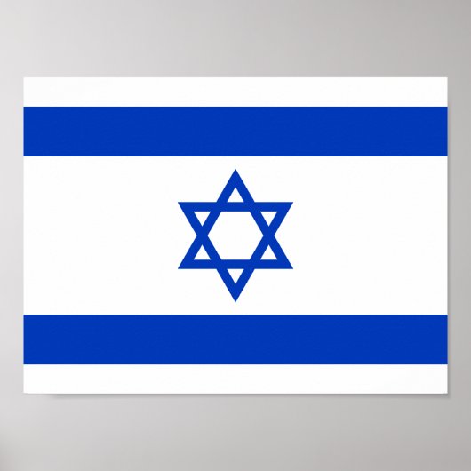 Vlag van Israël Poster (Voorkant)