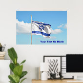 vlag van Israël Poster (Thuiskantoor)