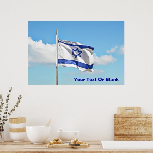 vlag van Israël Poster (Keuken)