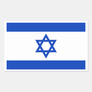 Vlag van Israël Rechthoekige Sticker